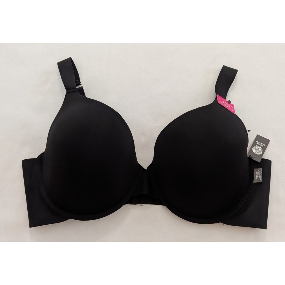 Vince Camuto Full Figure Spacer T-Shirt Cup Bra Underwire Size 42D Black - NWT